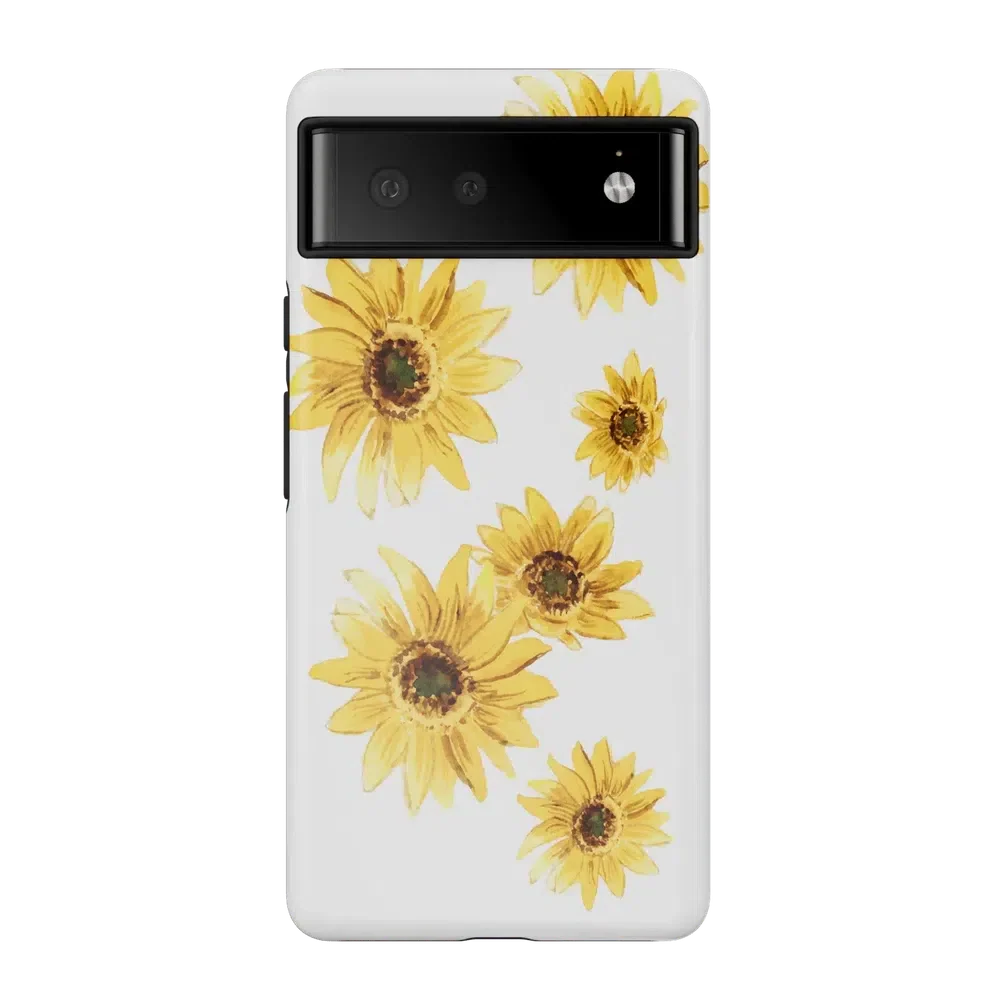 Golden Garden | Yellow Sunflower Floral Google Pixel Case