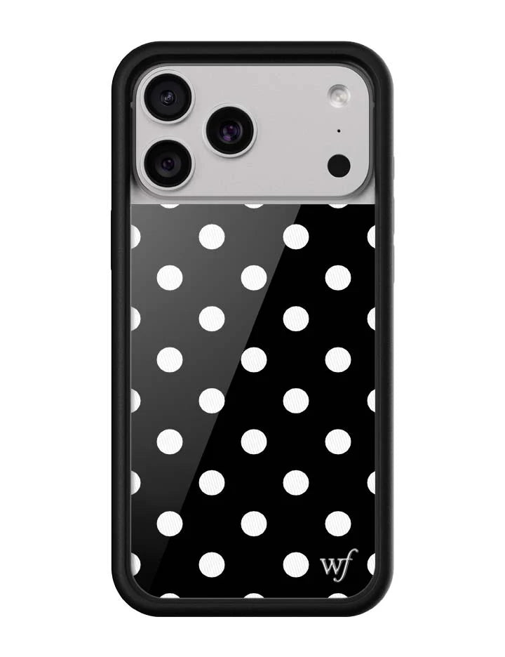 Polka Dot | Black and White iPhone Case
