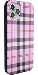 As if! | Light Purple Plaid Case