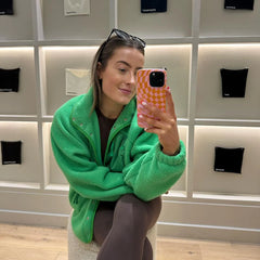 Checkmate Pink/Orange MagSafe® Compatible iPhone Case