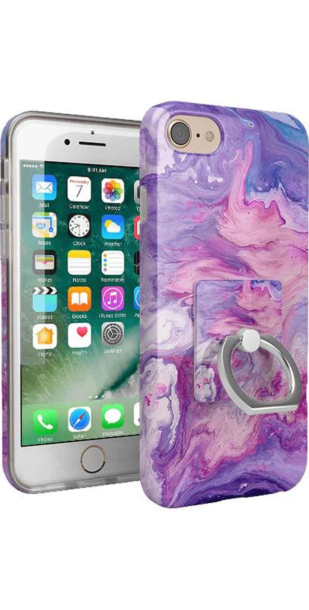 Tie Dying Over You | Purple Marble Phone Ring