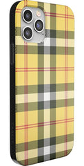 As if! | Yellow Plaid iPhone Case
