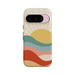 Here Comes the Sun | Colorblock Sunset Google Pixel Case