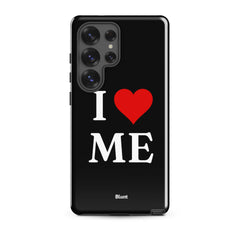 I Love Me in Black Samsung Case