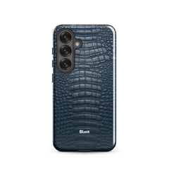 Navy Croc Samsung Case