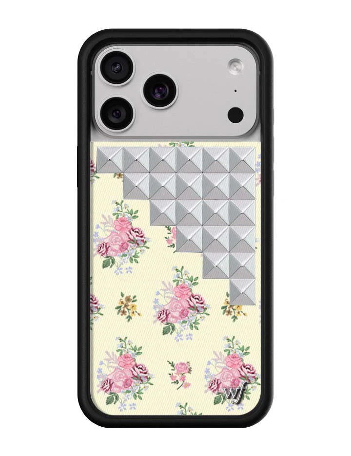 Vintage Floral Stud iPhone Case