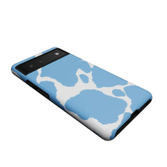 Current MOOd | Light Blue Cow Print Google Pixel Case