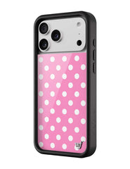 Polka Dot | Pink and White iPhone Case