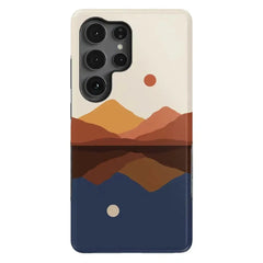 Opposites Attract | Day & Night Colorblock Mountains Samsung Case