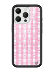 Gingham Hearts | Pink iPhone Case