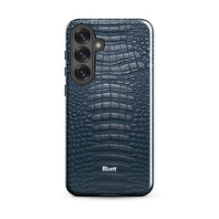 Navy Croc Samsung Case