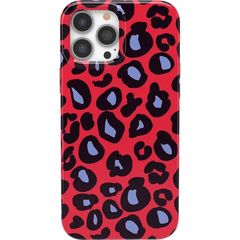 Into the Wild | Red & Blue Leopard Print Case