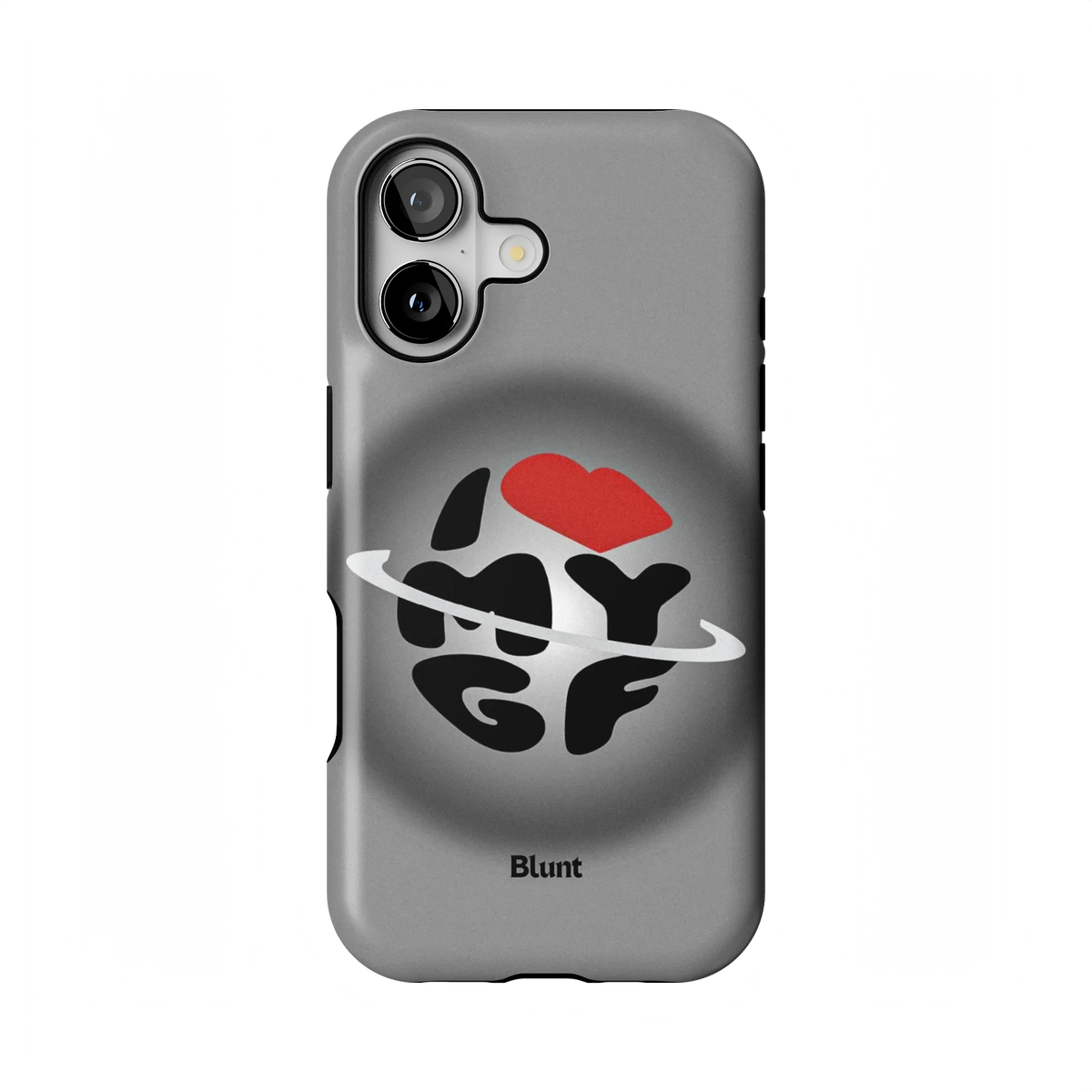 Grey Aura Girlfriend iPhone Case