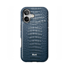 Navy Croc iPhone Case