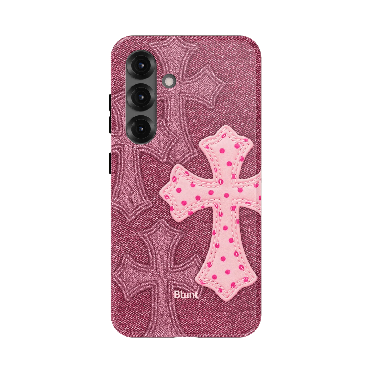 Pink Dottie Cross Samsung Case