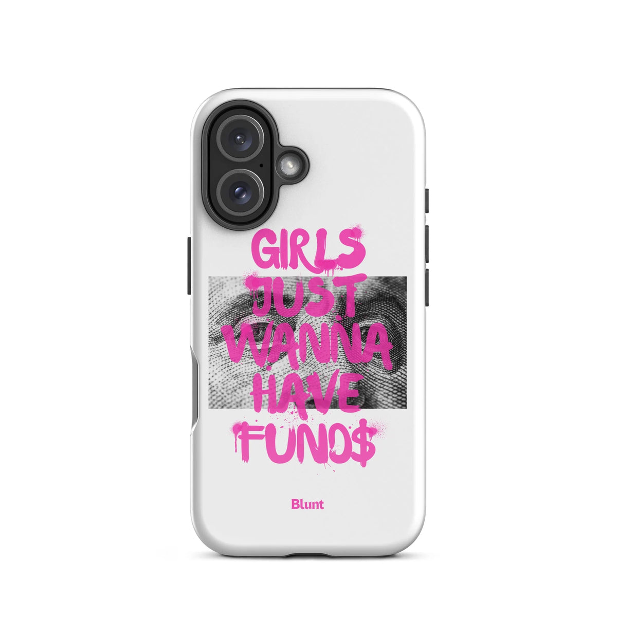 Fund$ White iPhone Case