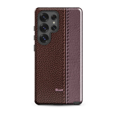 Maroon Grain Samsung Case