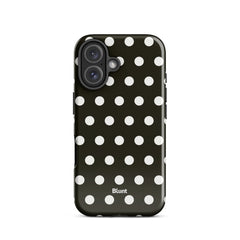 Noir Polka iPhone Case