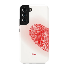 Heart Print White Samsung Case