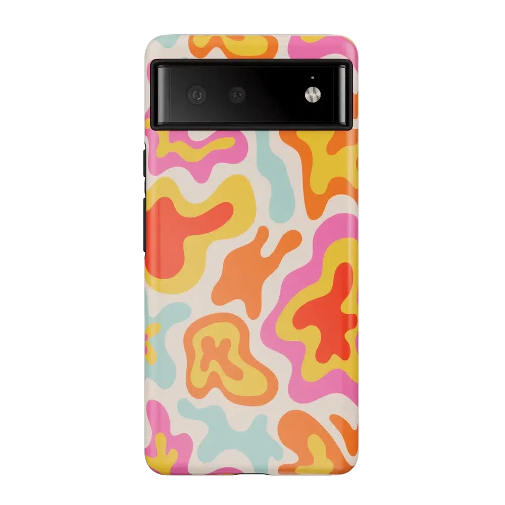 Tropical Color Splash | Abstract Retro Google Pixel Case