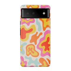 Tropical Color Splash | Abstract Retro Google Pixel Case
