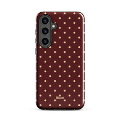 Burgundy Dot Samsung Case