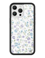 Lilac and Blue Floral iPhone Case