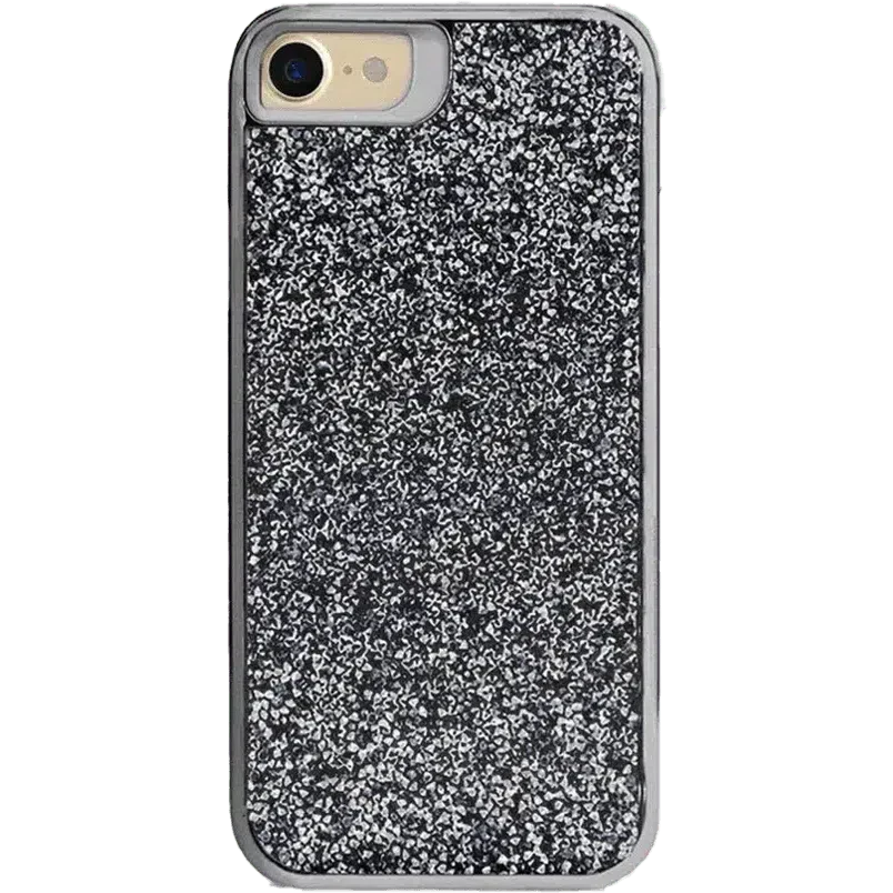 All That Glitter | Charcoal Silver Crystal Case