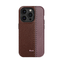 Maroon Grain iPhone Case