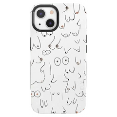 I'm With Her | Black & White Boobs Case