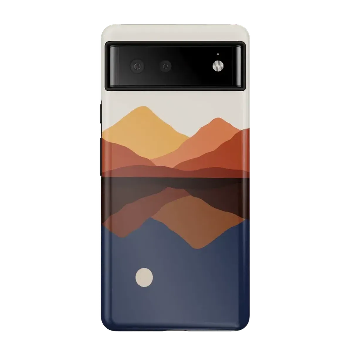 Opposites Attract | Day & Night Colorblock Mountains Google Pixel Case