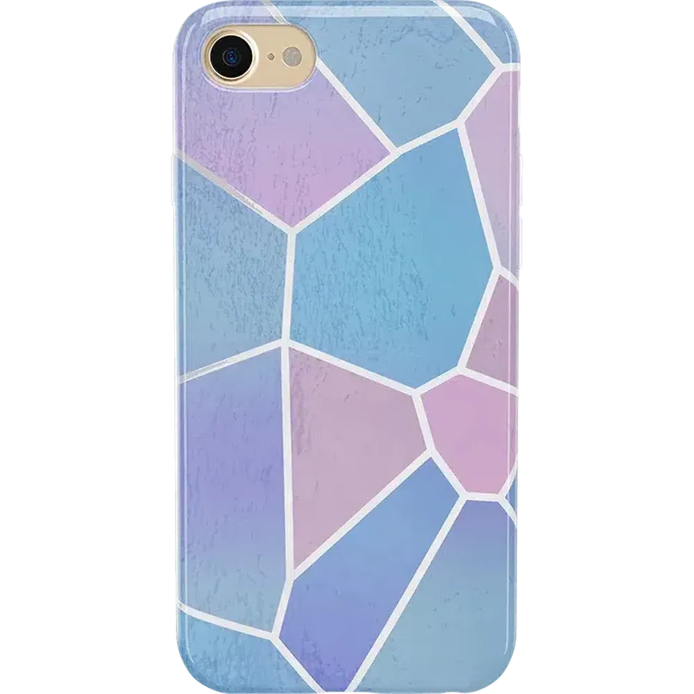 Other Side | Holographic Metallic Stained Glass Marble Case