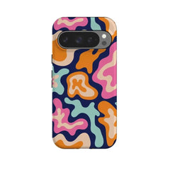 Midnight Color Splash | Abstract Retro Google Pixel Case