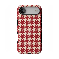 Scarlet Stitch | Red Houndstooth Case