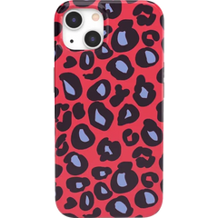 Into the Wild | Red & Blue Leopard Print Case