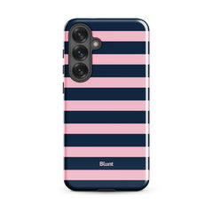Blueberry Blush Stripe Samsung Case