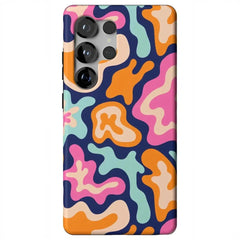 Midnight Color Splash | Abstract Retro Samsung Case