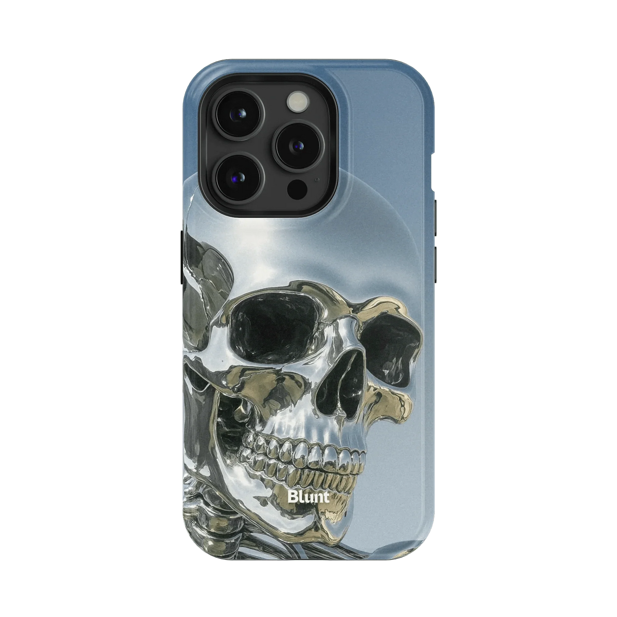 Chrome Skull iPhone Case