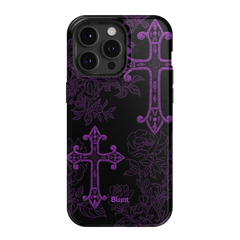 Purple Cross iPhone Case