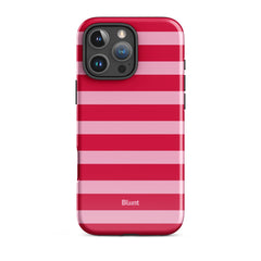 Cherry Stripe iPhone Case