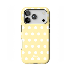 Butter Cream Polka iPhone Case