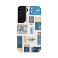 Teal flame Samsung Case