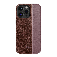 Maroon Grain iPhone Case