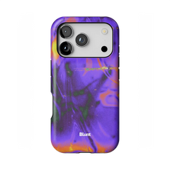 Violet Static iPhone Case
