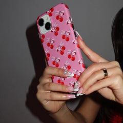 Pink Cherry iPhone Case