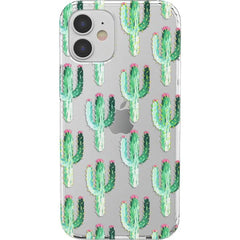 Lookin' Sharp | Cactus Patterned Clear Floral Case
