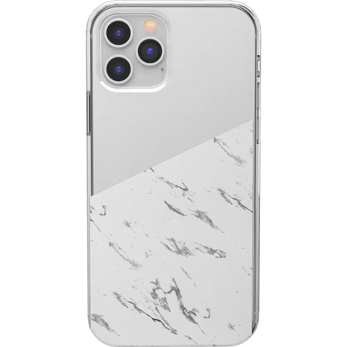 Let's Split | Half White Clear Marble Case