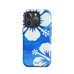 Blue Hibiscus iPhone Case