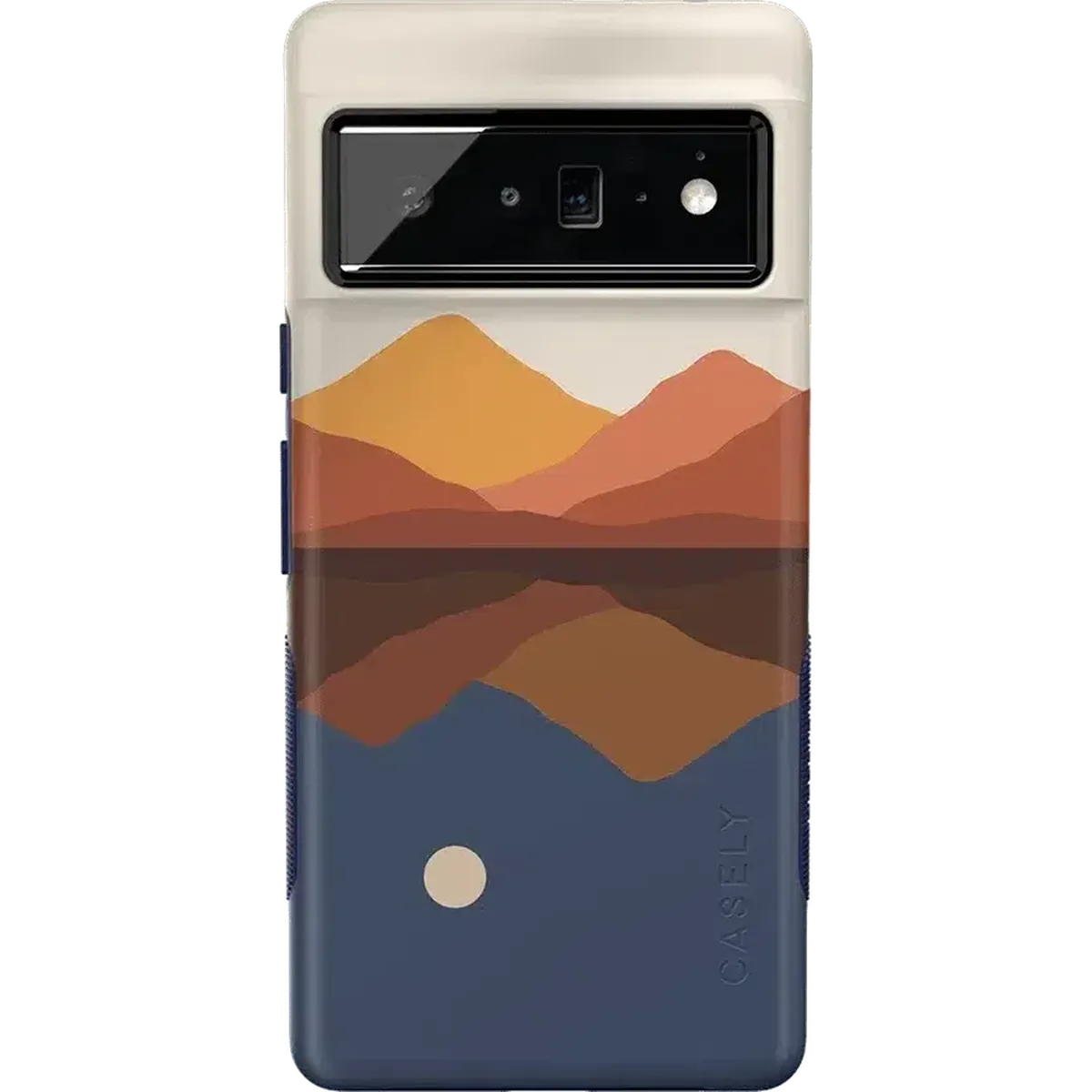 Opposites Attract | Day & Night Colorblock Mountains Google Pixel Case