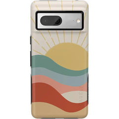 Here Comes the Sun | Colorblock Sunset Google Pixel Case